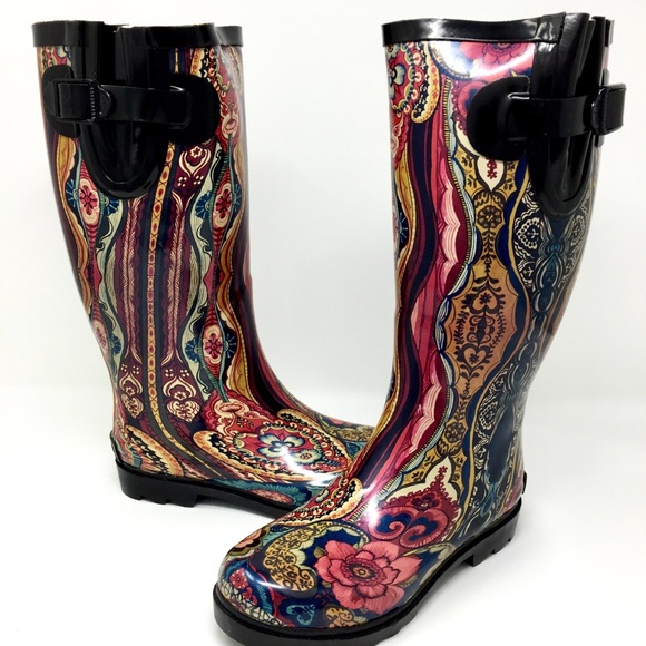 🏅HP🎉 ☔️Rain Boots 🌹🖤NEW IN BOX - Picture 3 of 8